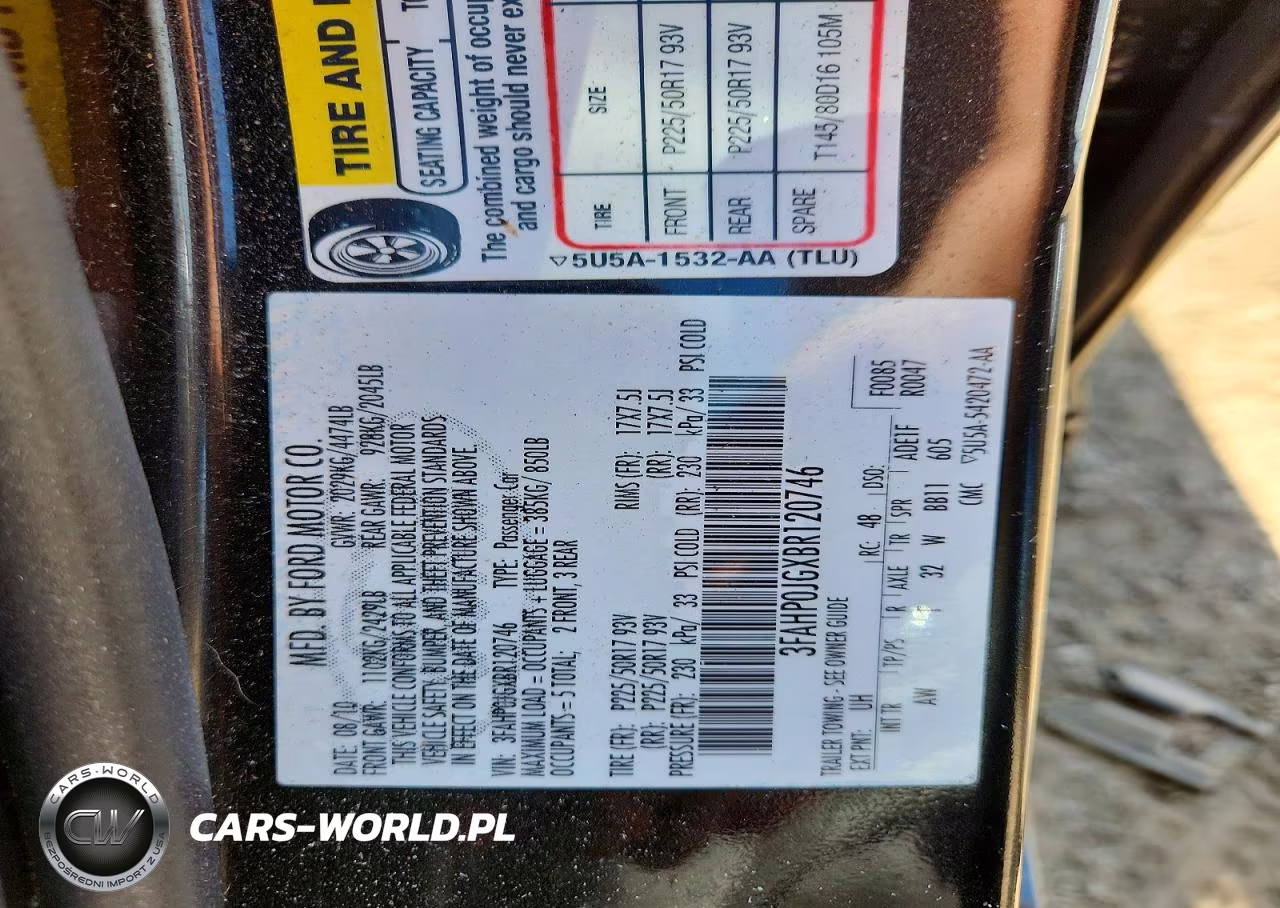 2011 Ford Fusion Sel VIN:3FAHP0JGXBR120746 - 12