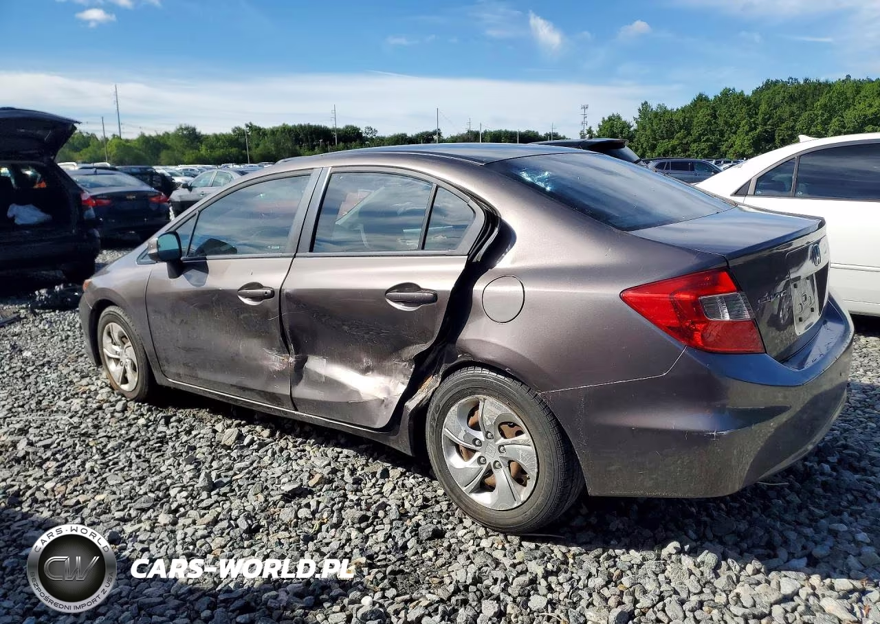 2012 Honda Civic Lx VIN:2HGFB2F53CH569316 - 2