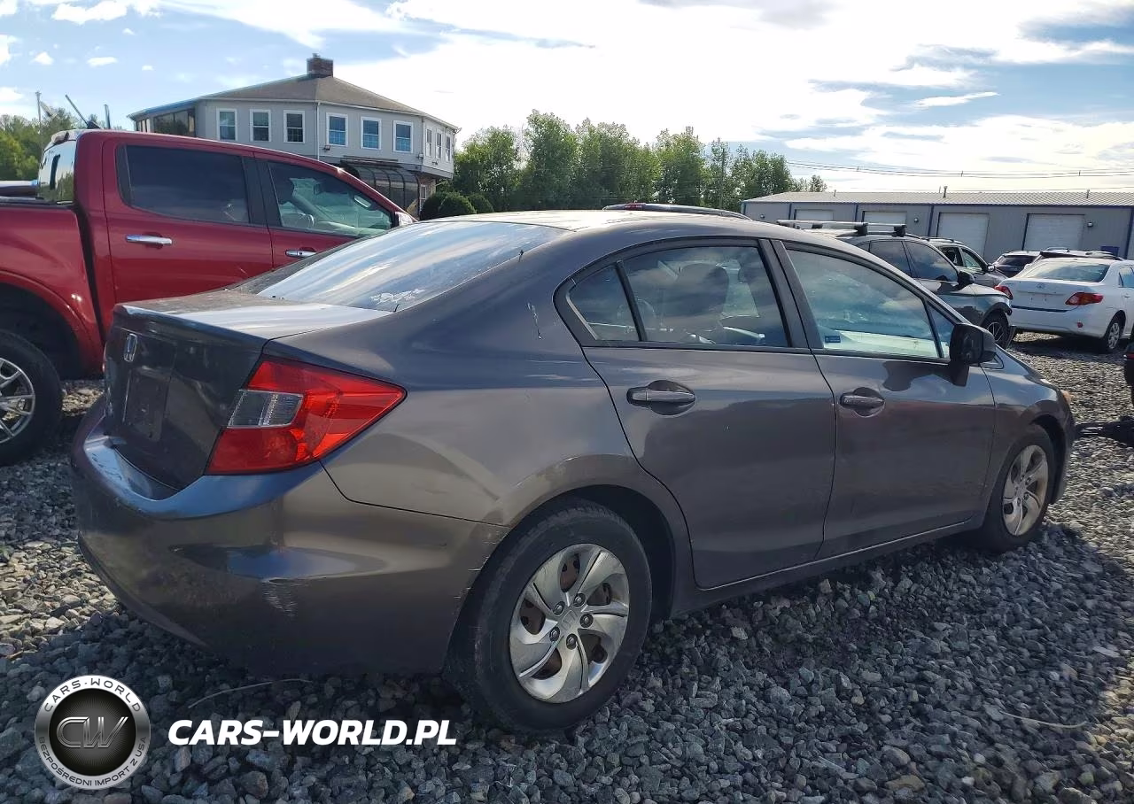 2012 Honda Civic Lx VIN:2HGFB2F53CH569316 - 3