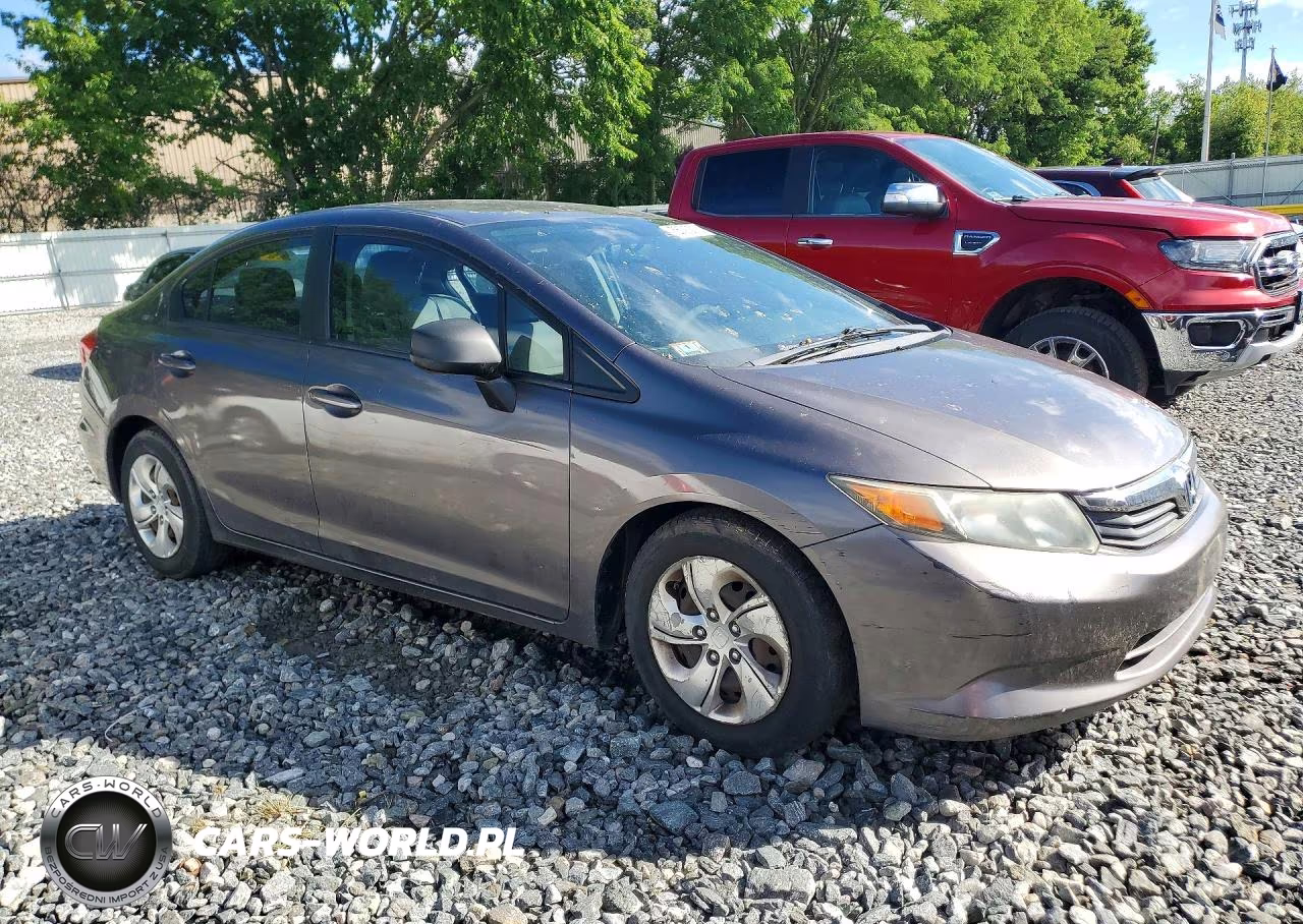 2012 Honda Civic Lx VIN:2HGFB2F53CH569316 - 4
