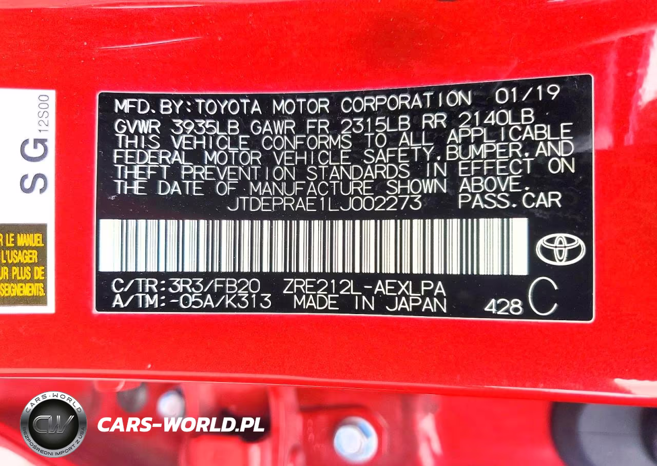 2020 Toyota Corolla Le VIN:JTDEPRAE1LJ002273 - 13