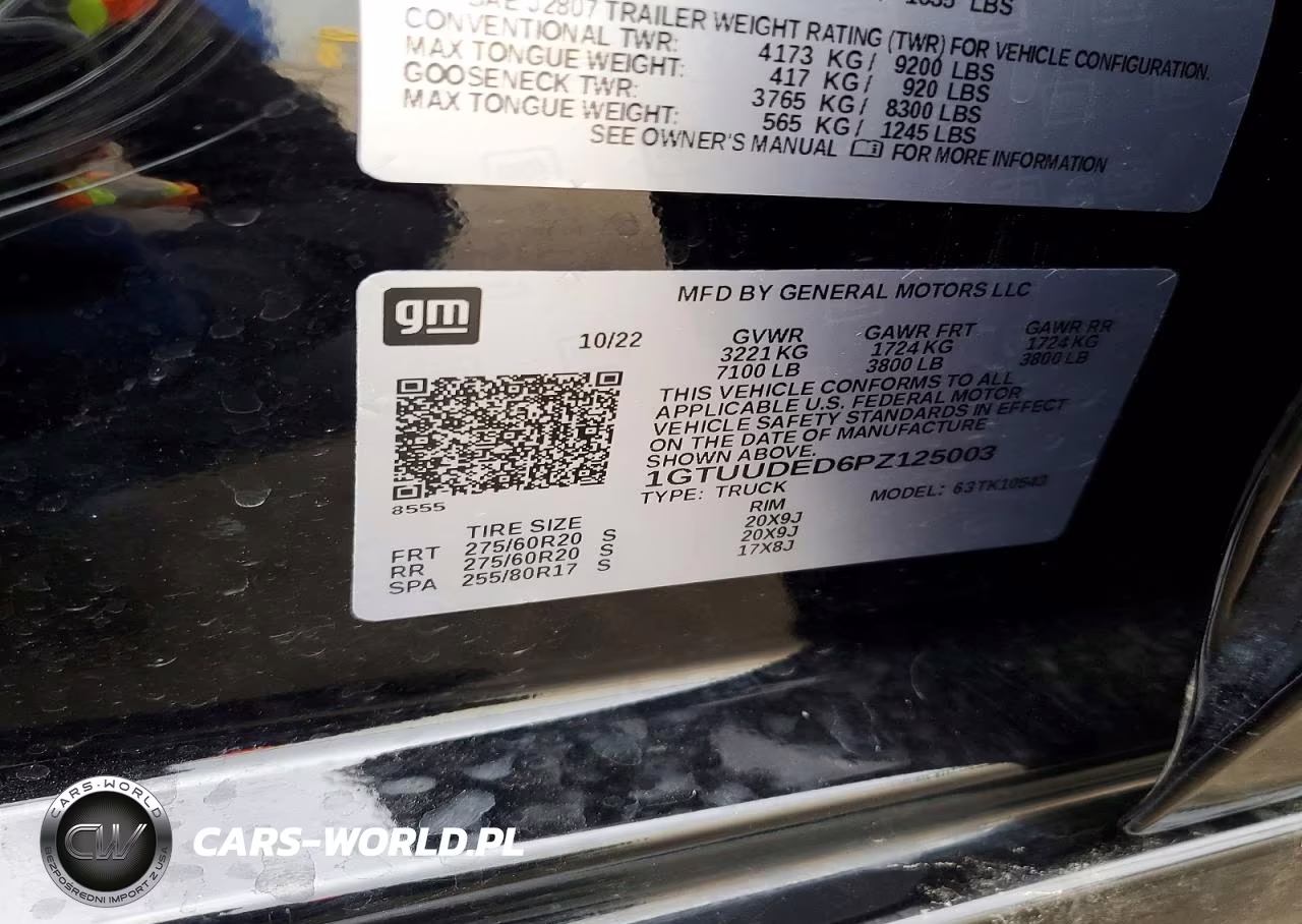 2023 GMC Sierra K1500 Slt VIN:1GTUUDED6PZ125003 - 12