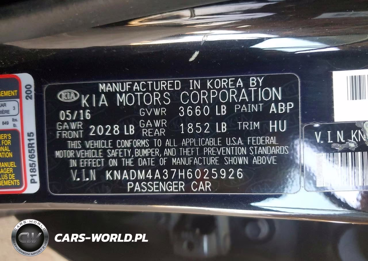 2017 Kia Rio Lx VIN:KNADM4A37H6025926 - 13