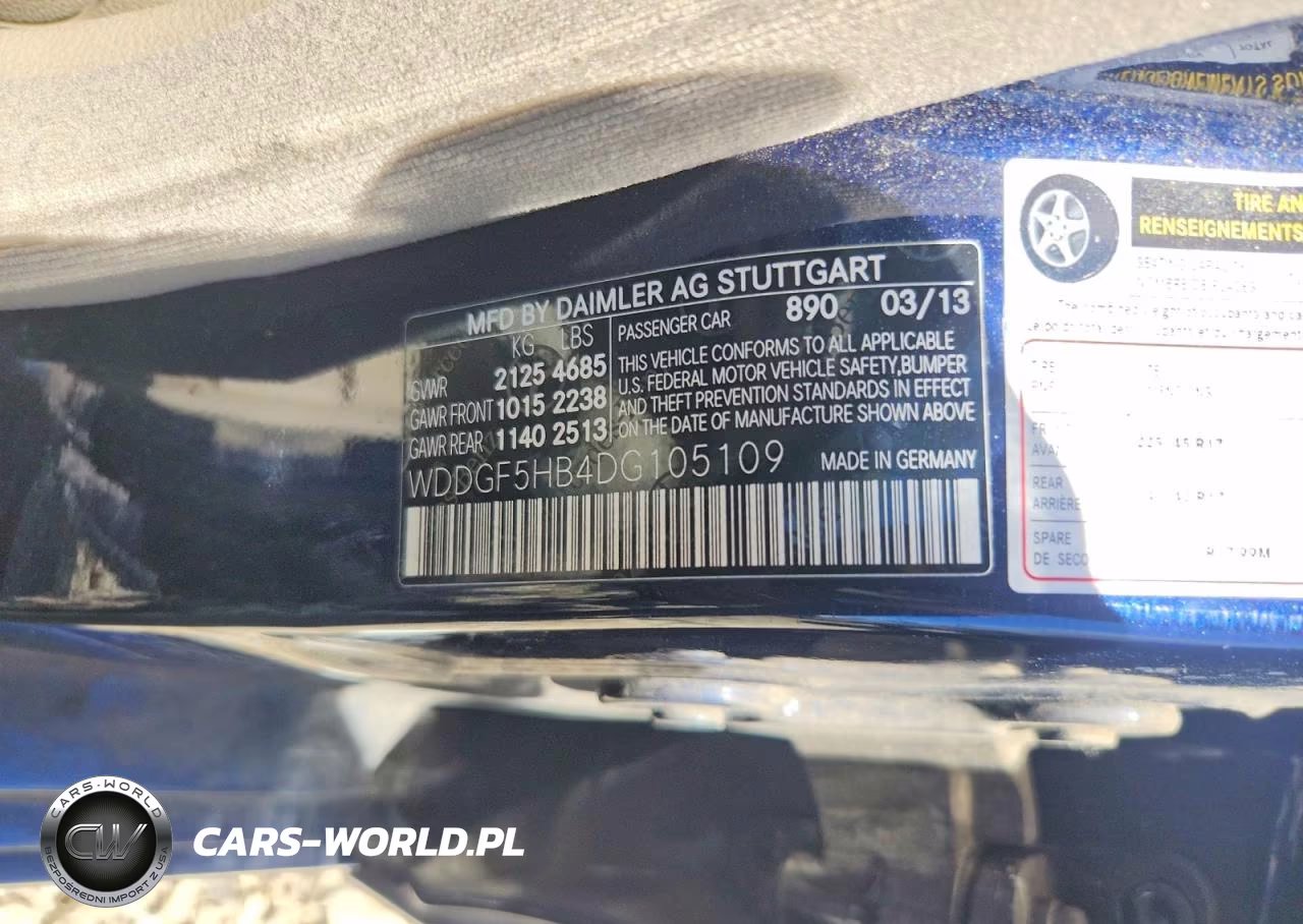 2013 Mercedes-Benz C 350 VIN:WDDGF5HB4DG105109 - 12