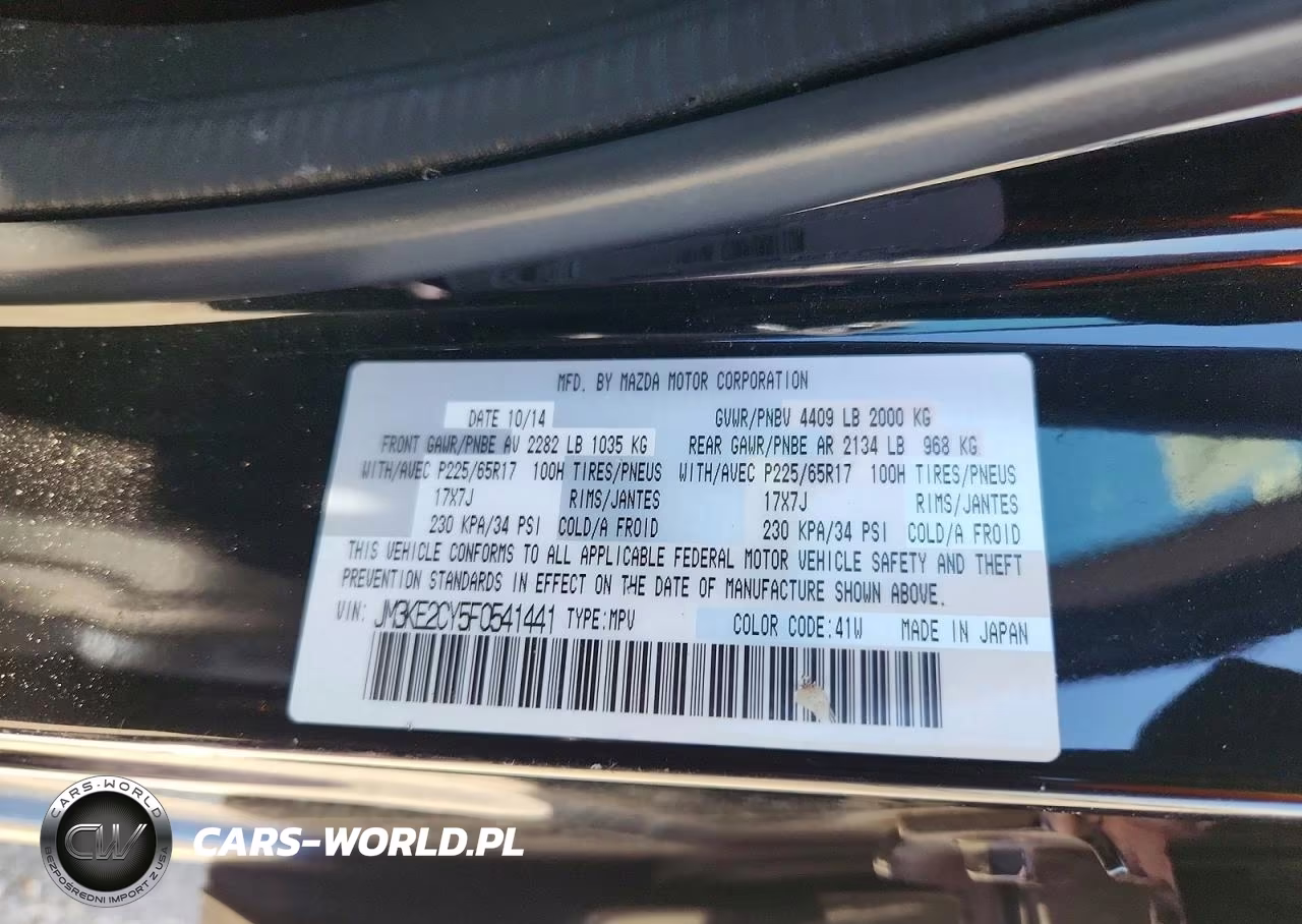 2015 Mazda Cx-5 Touring VIN:JM3KE2CY5F0541441 - 12