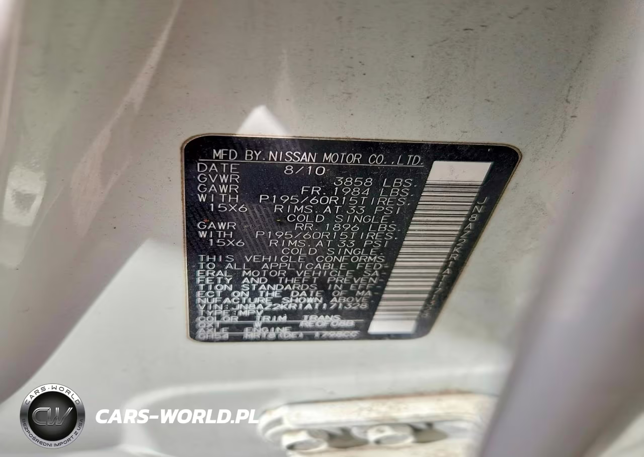 2010 Nissan Cube Base VIN:JN8AZ2KR1AT171328 - 13
