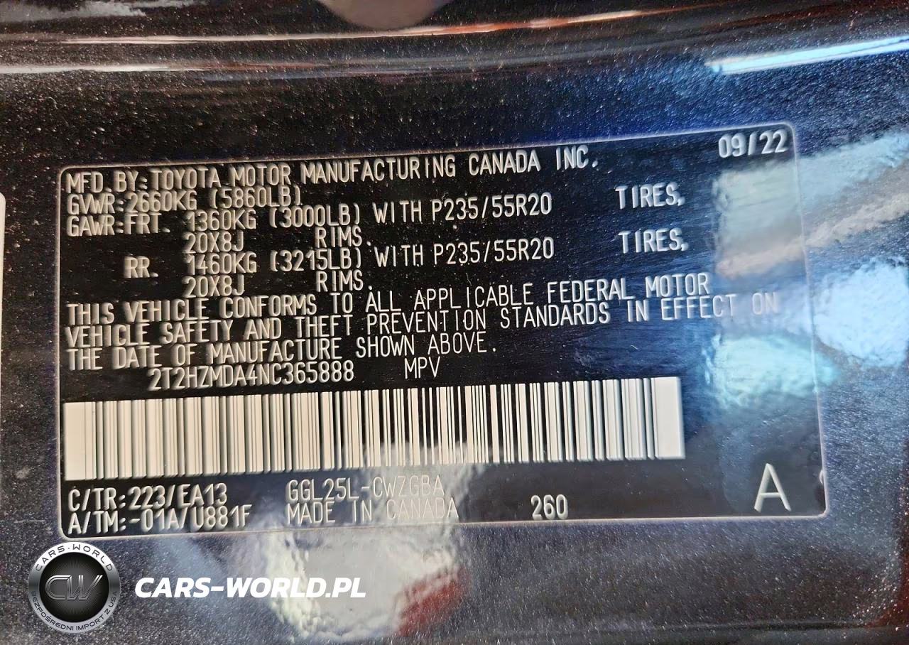 2022 Lexus Rx 350 VIN:2T2HZMDA4NC365888 - 13