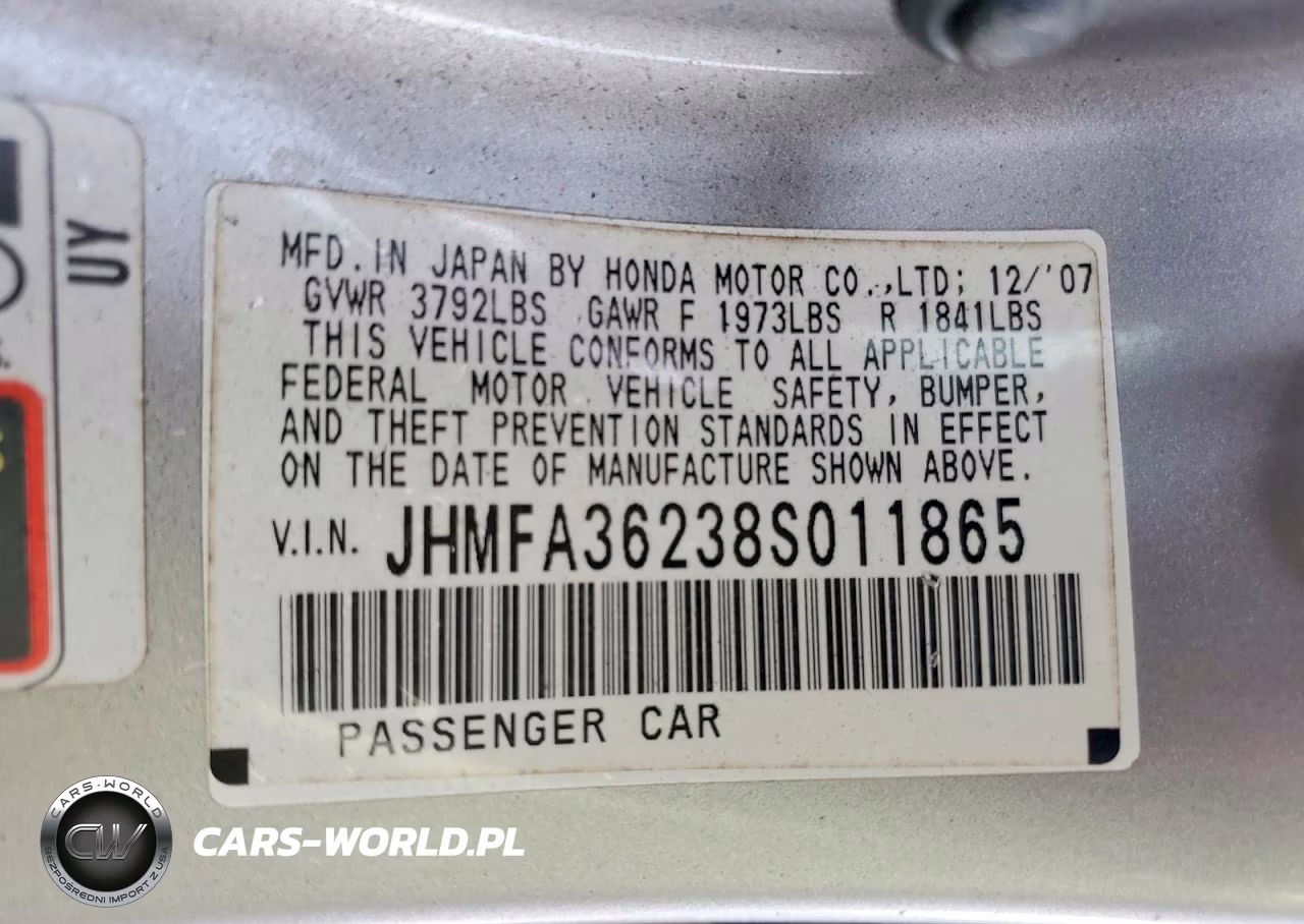 2008 Honda Civic Hybrid VIN:JHMFA36238S011865 - 12