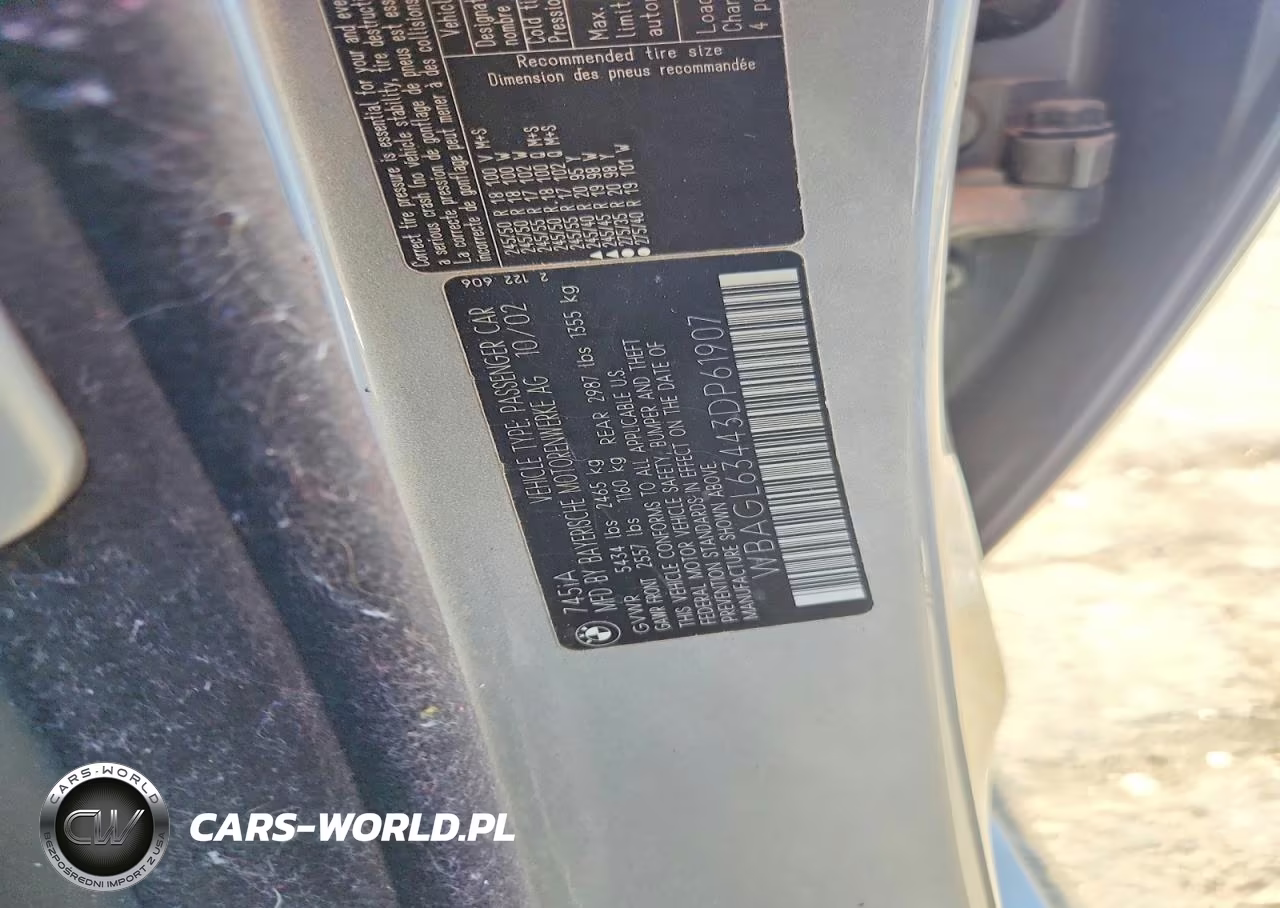 2003 BMW 745 I VIN:WBAGL63443DP61907 - 12