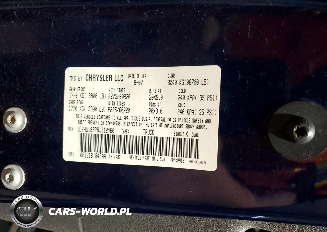 2008 Dodge Ram 1500 St VIN:1D7HU18228J112460 - 12