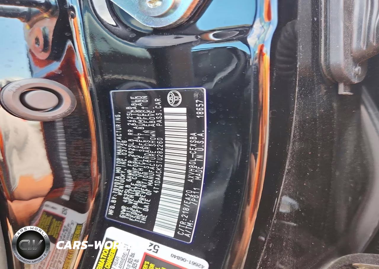 2026 Toyota Camry Se VIN:4T1DAACK5TU282260 - 12