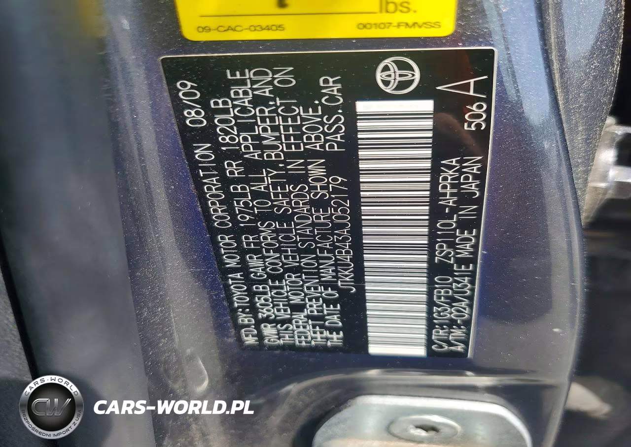 2010 Scion Xd Base VIN:JTKKU4B43AJ052179 - 12