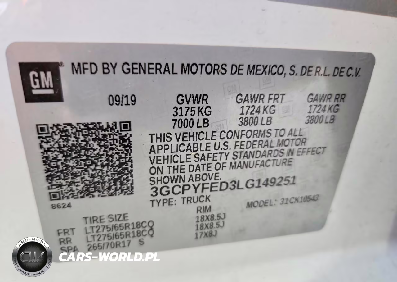 2020 Chevrolet Silverado K1500 Lt Trail Boss VIN:3GCPYFED3LG149251 - 12