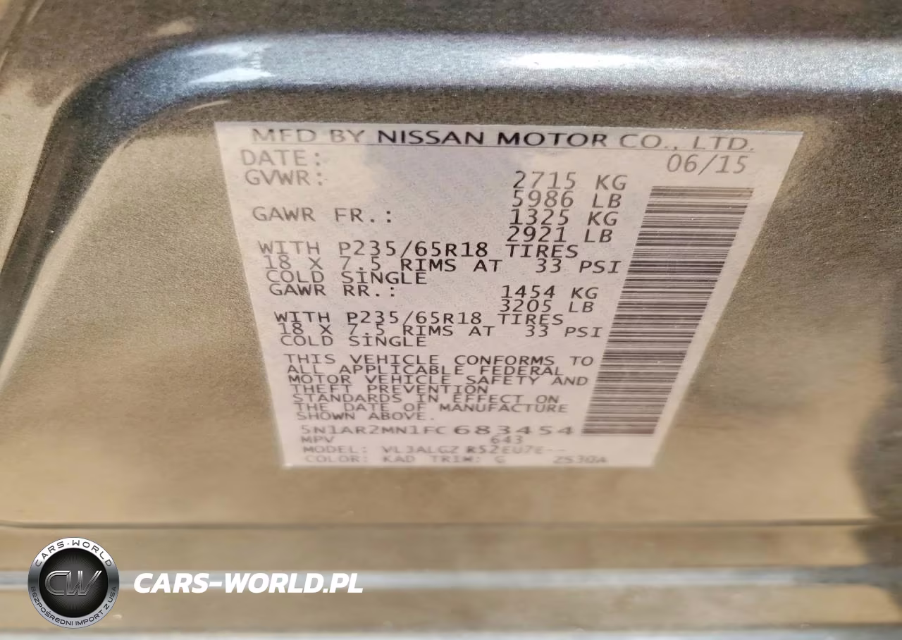 2015 Nissan Pathfinder Sl VIN:5N1AR2MN1FC683454 - 12