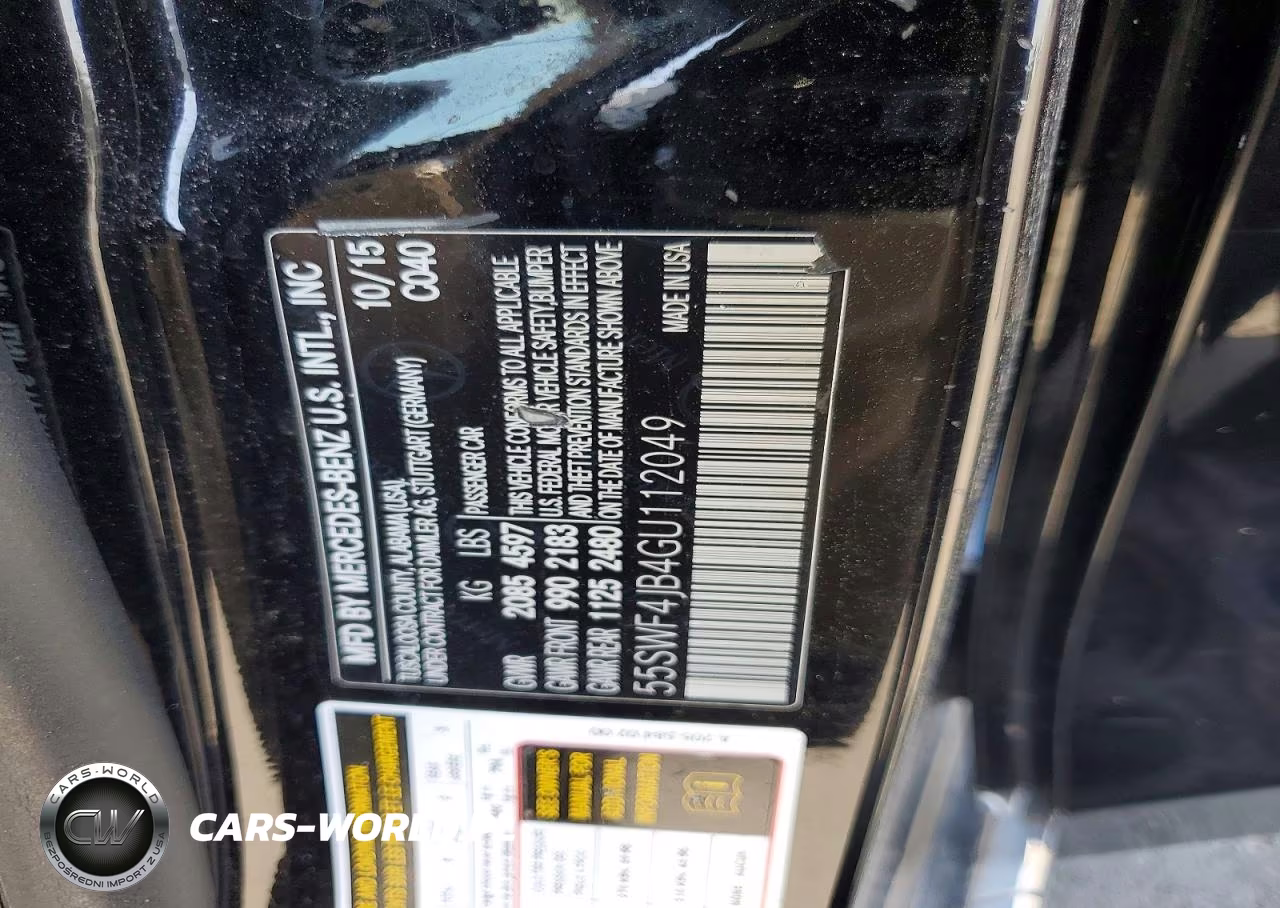 2016 Mercedes-Benz C 300 VIN:55SWF4JB4GU112049 - 13