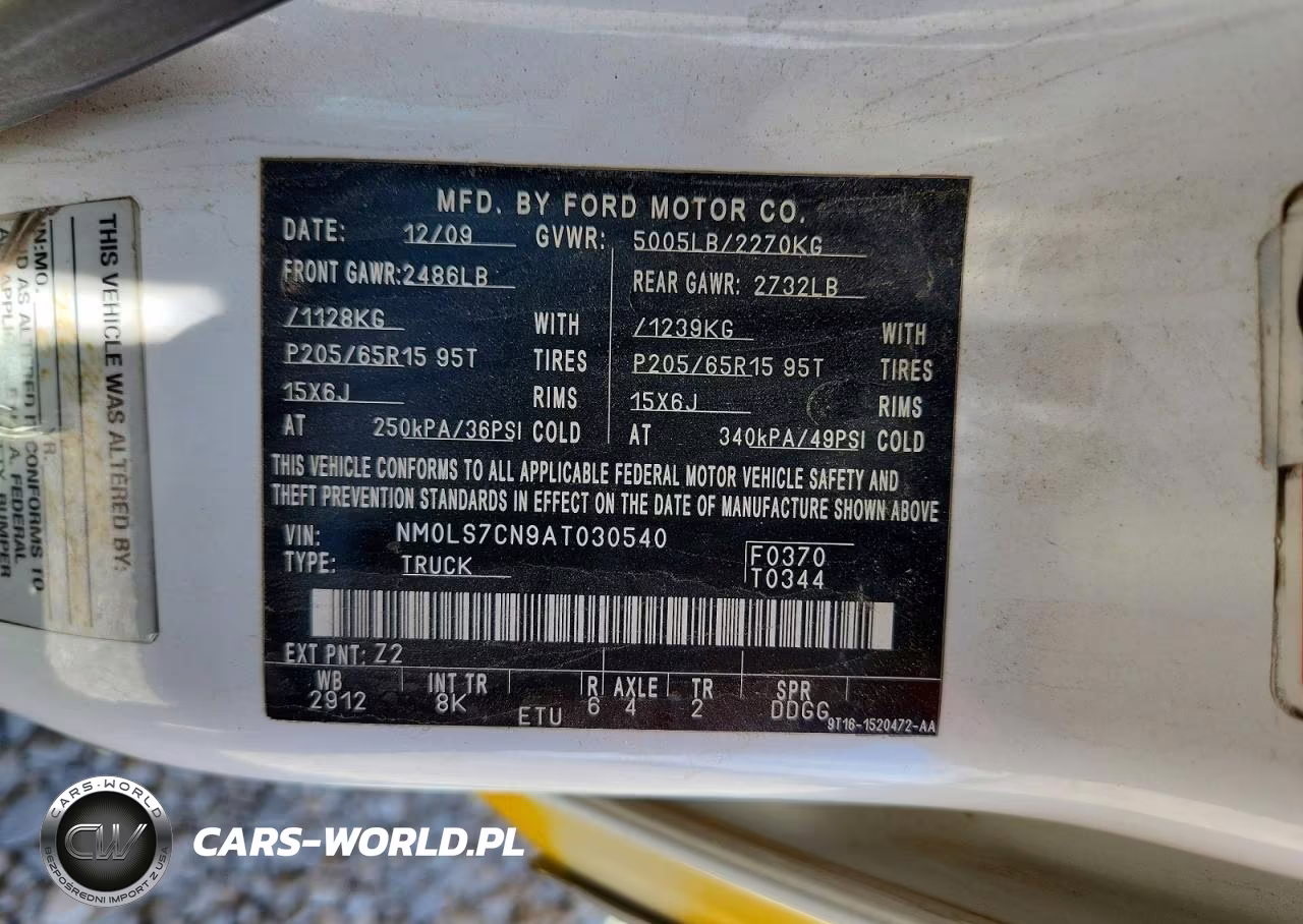 2010 Ford Transit Connect Xl VIN:NM0LS7CN9AT030540 - 14