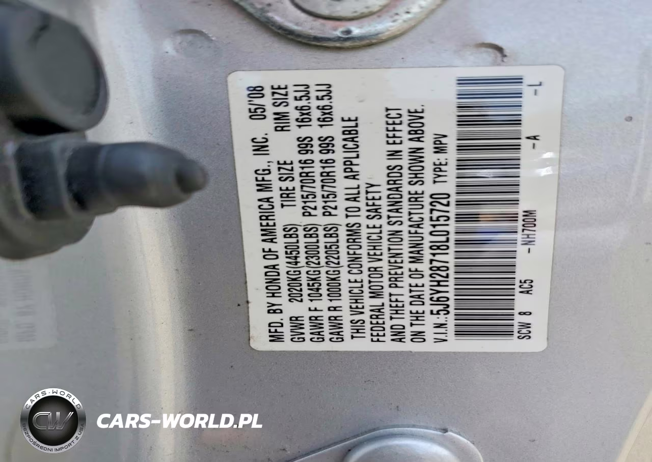2008 Honda Element Ex VIN:5J6YH28718L015720 - 13