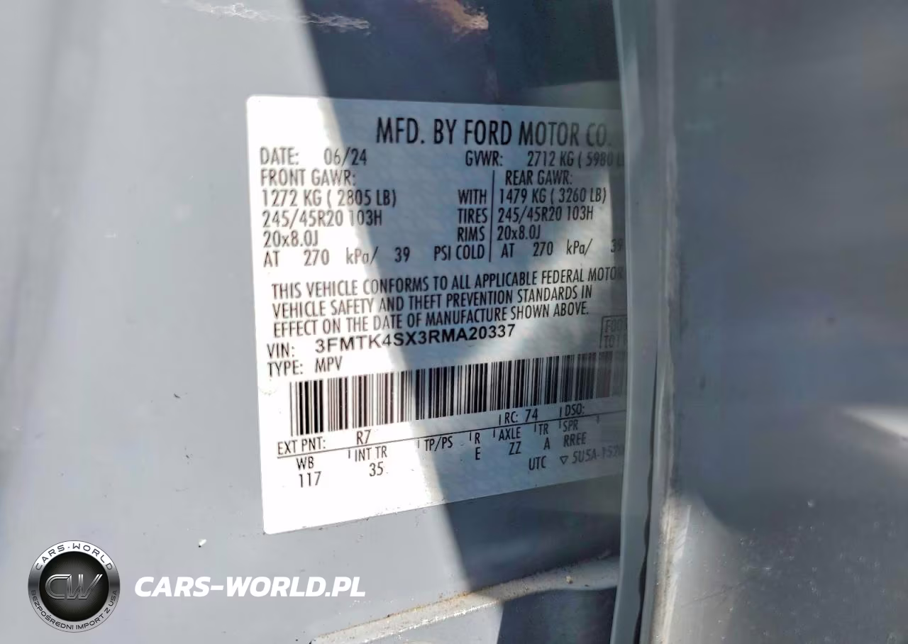 2024 Ford Mustang Mach-E Gt VIN:3FMTK4SX3RMA20337 - 12