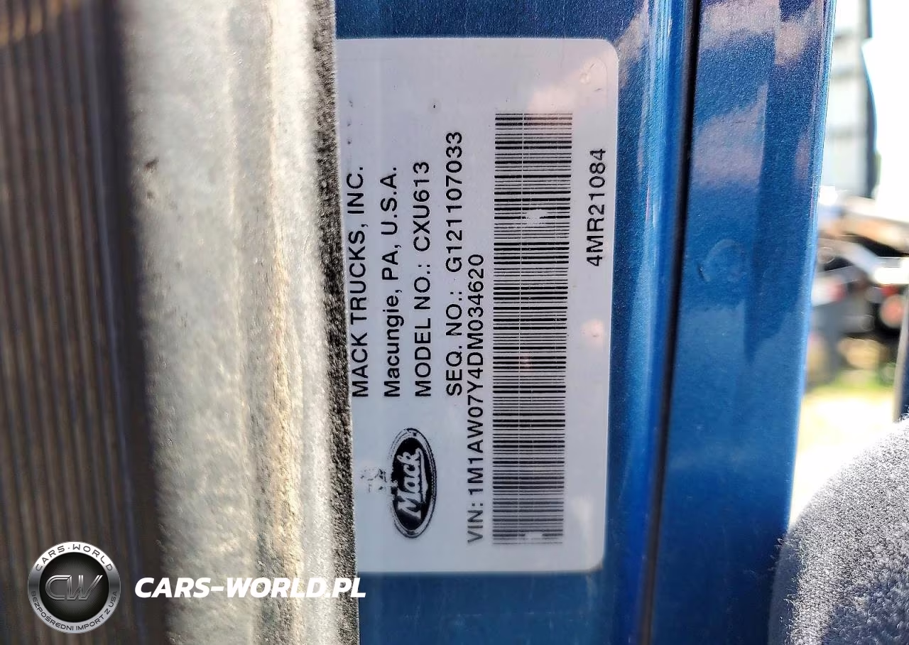 2013 Mack Cxu613 Semi Truck VIN:1M1AW07Y4DM034620 - 10
