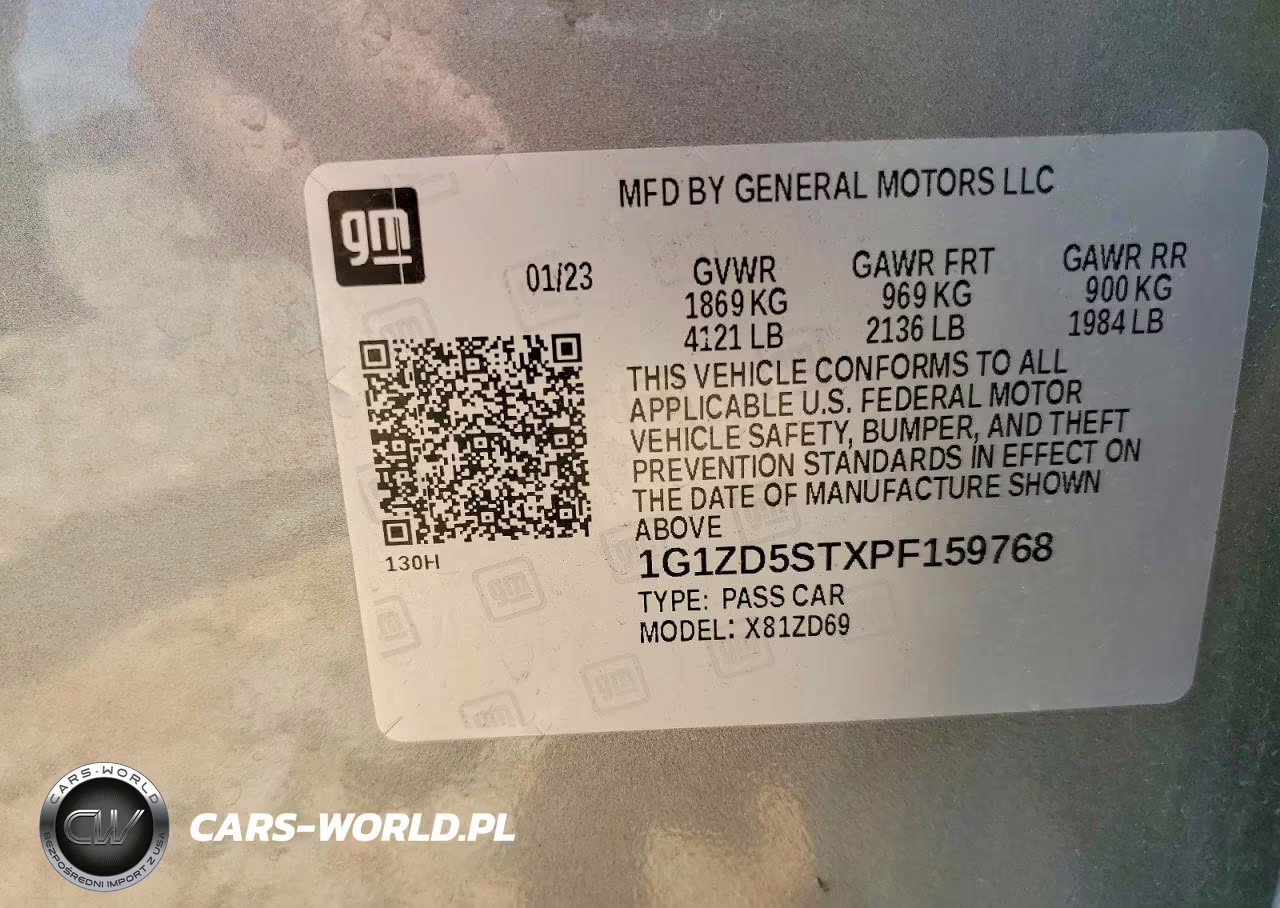 2023 Chevrolet Malibu Lt VIN:1G1ZD5STXPF159768 - 12