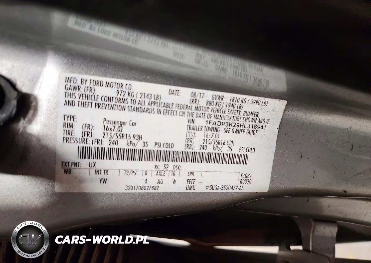 2017 Ford Focus Se VIN:1FADP3K29HL318941 - 13