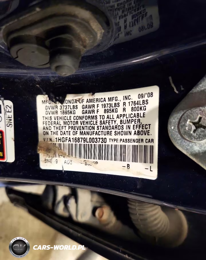 2009 Honda Civic Ex VIN:1HGFA16879L003730 - 12