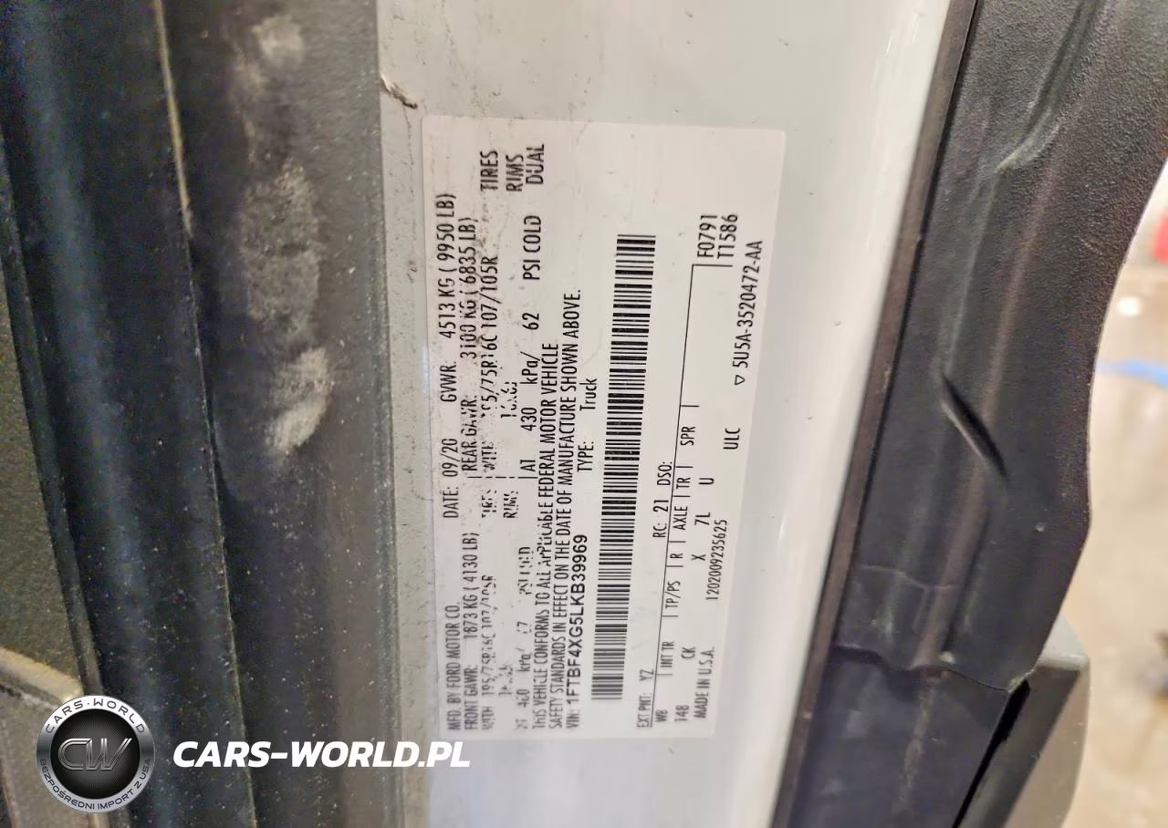 2020 Ford Transit T-350 Hd VIN:1FTBF4XG5LKB39969 - 13