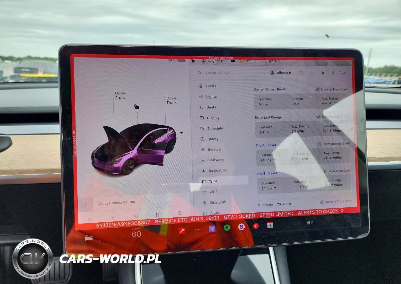 2019 Tesla Model 3 VIN:5YJ3E1EA9KF308357 - 9