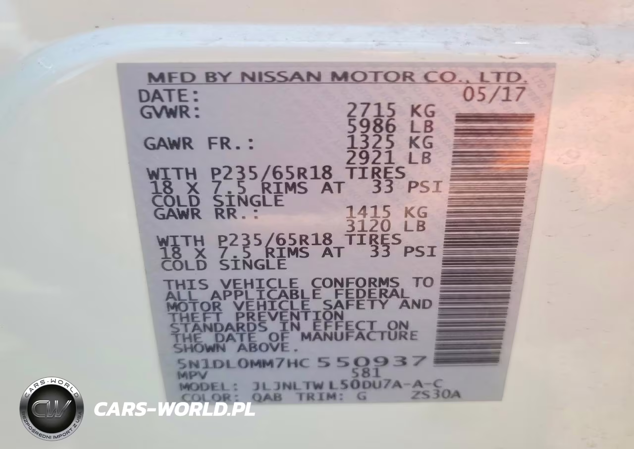 2017 Infiniti Qx60 Base VIN:5N1DL0MM7HC550937 - 14