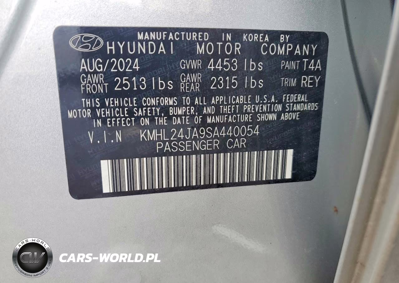2025 Hyundai Sonata Se VIN:KMHL24JA9SA440054 - 13
