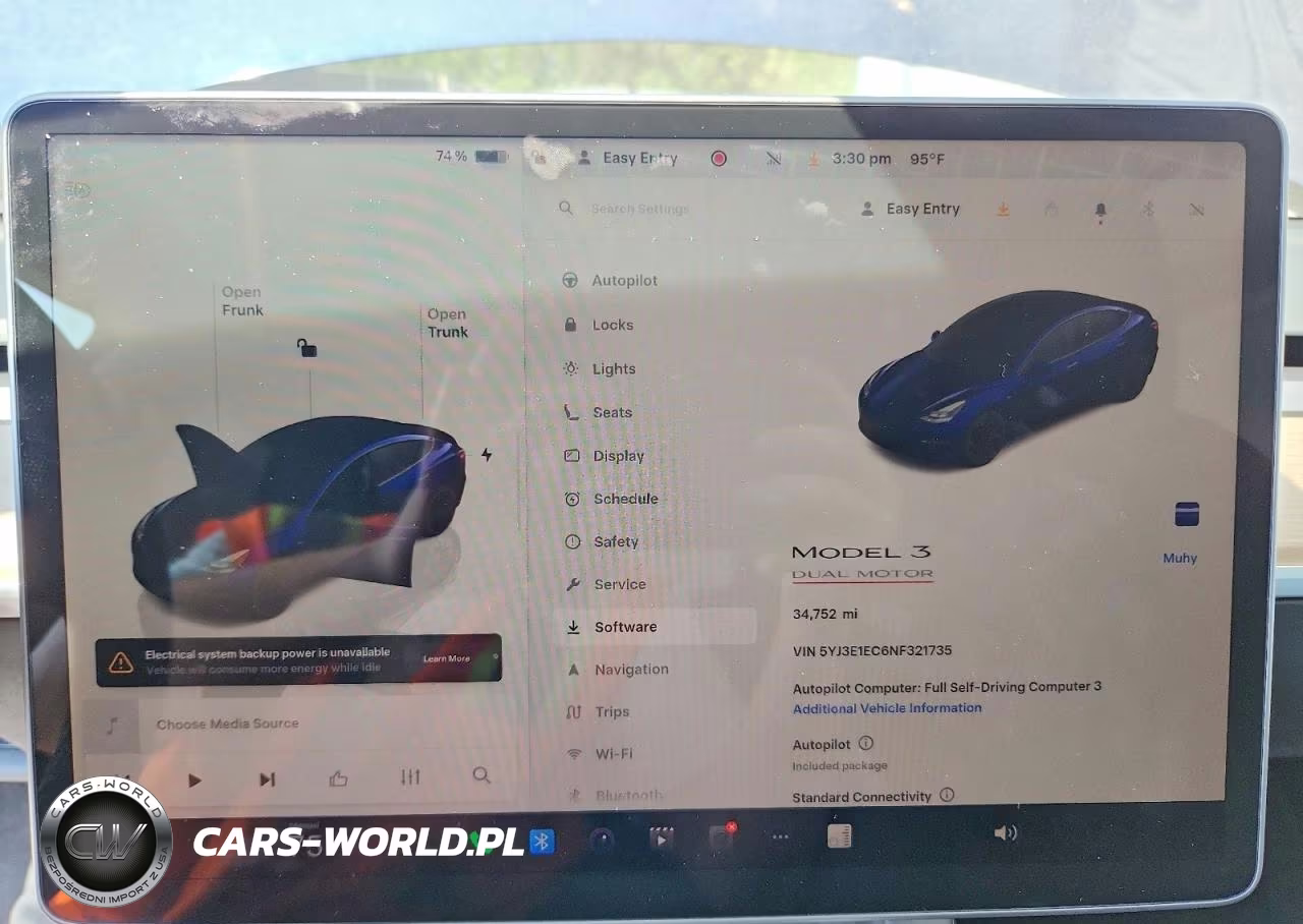 2022 Tesla Model 3 VIN:5YJ3E1EC6NF321735 - 9