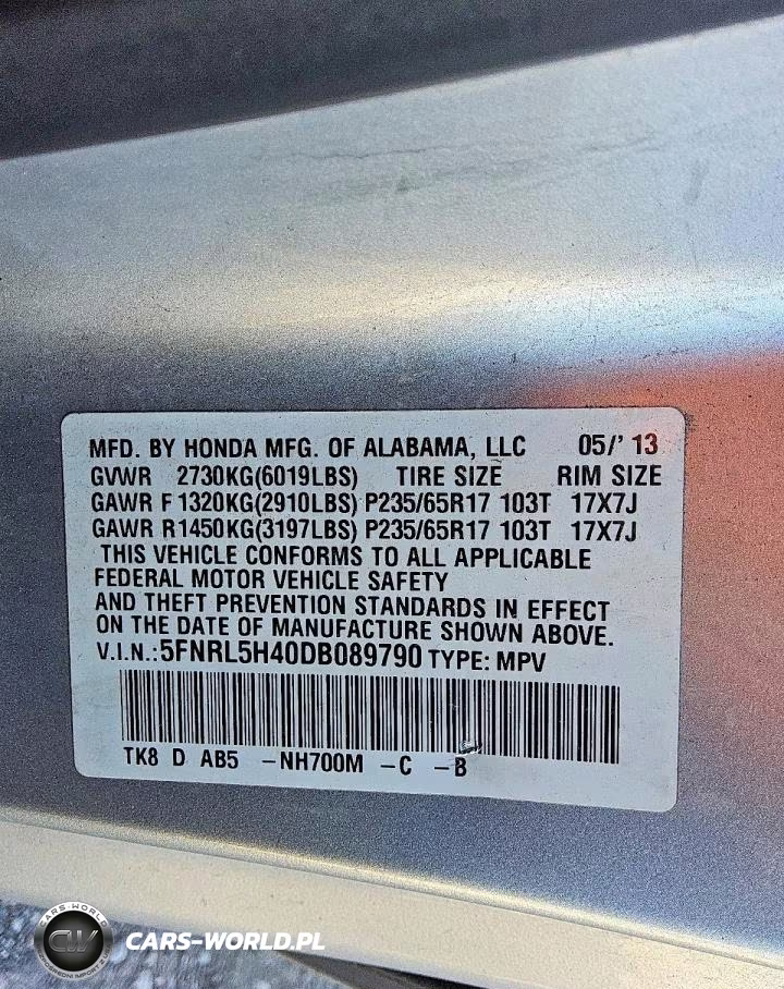 2013 Honda Odyssey Ex VIN:5FNRL5H40DB089790 - 13