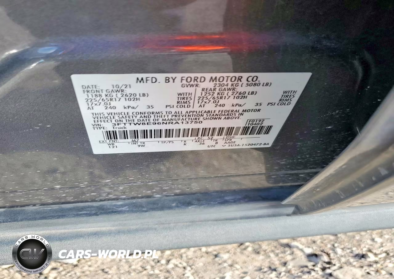 2022 Ford Maverick VIN:3FTTW8E96NRA13750 - 12
