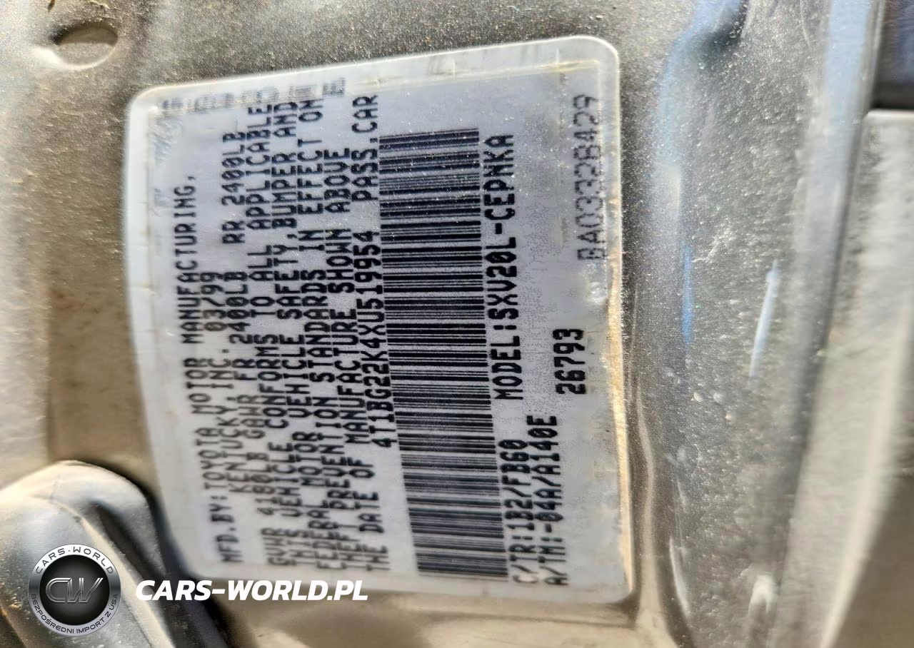 1999 Toyota Camry Le VIN:4T1BG22K4XU519954 - 12
