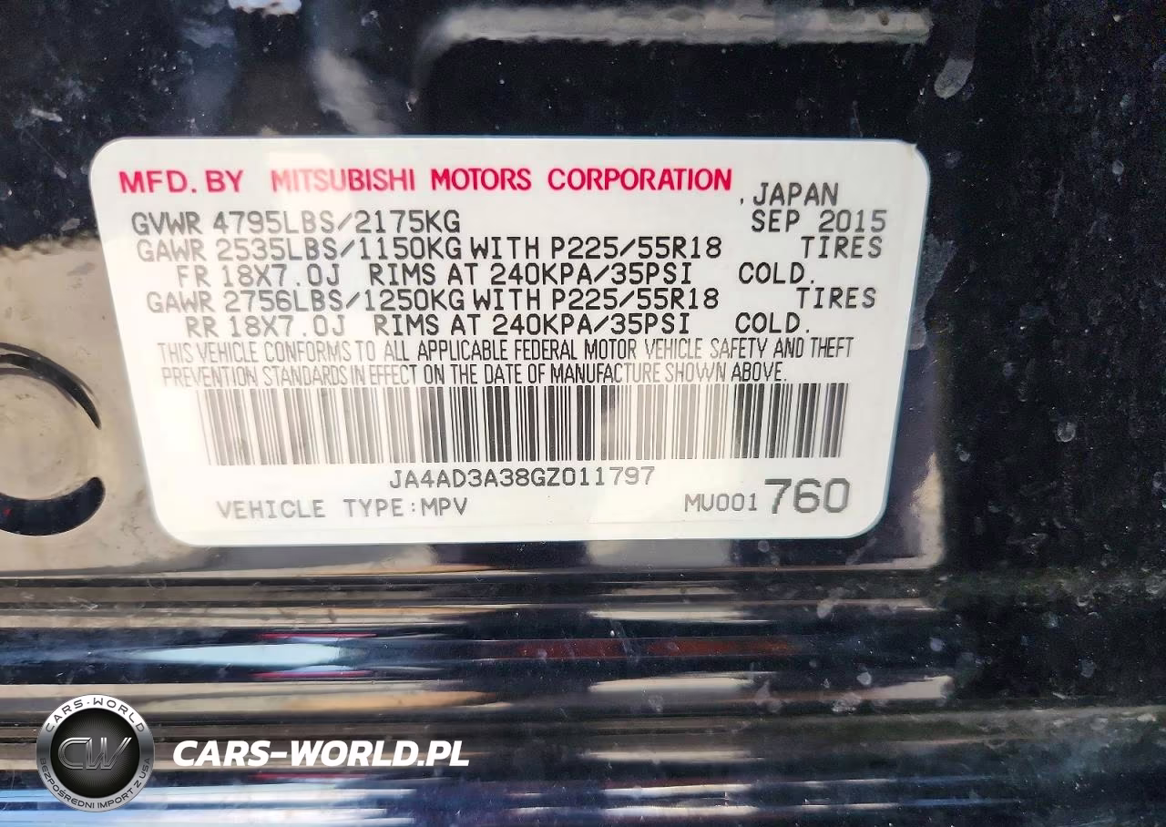 2016 Mitsubishi Outlander Se VIN:JA4AD3A38GZ011797 - 13