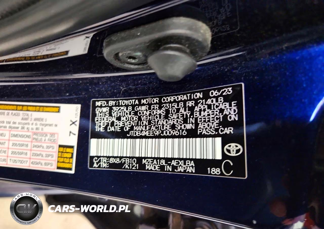 2023 Toyota Corolla VIN:JTDB4MEE9PJ009616 - 12