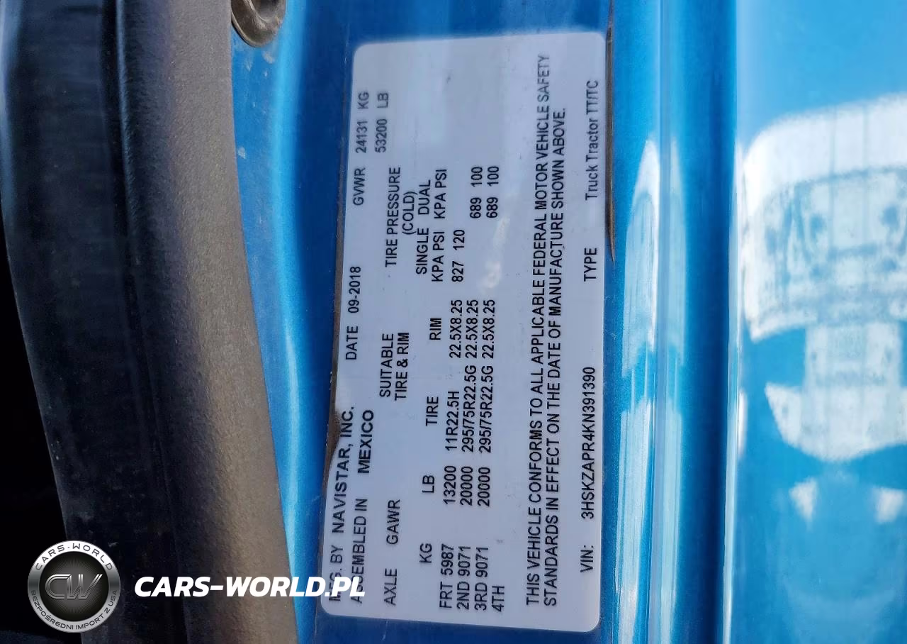 2019 International Lt625 Semi Truck VIN:3HSKZAPR4KN391390 - 10