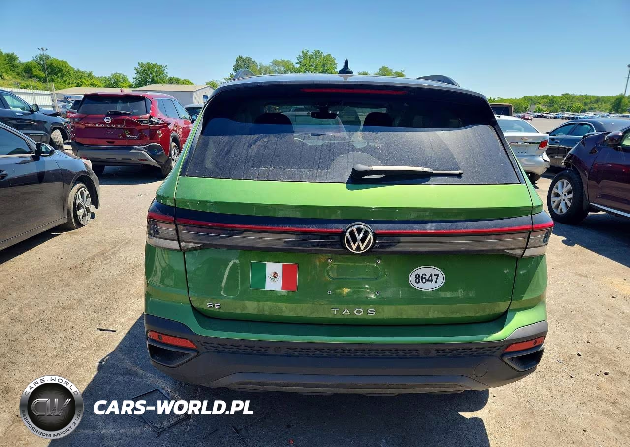 2025 Volkswagen Taos Se Black VIN:3VV3C7B22SM055689 - 6
