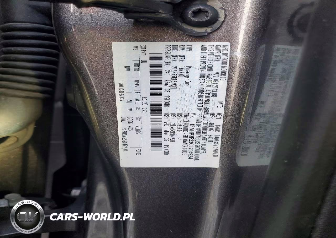 2012 Ford Focus Se VIN:1FAHP3F23CL204924 - 13