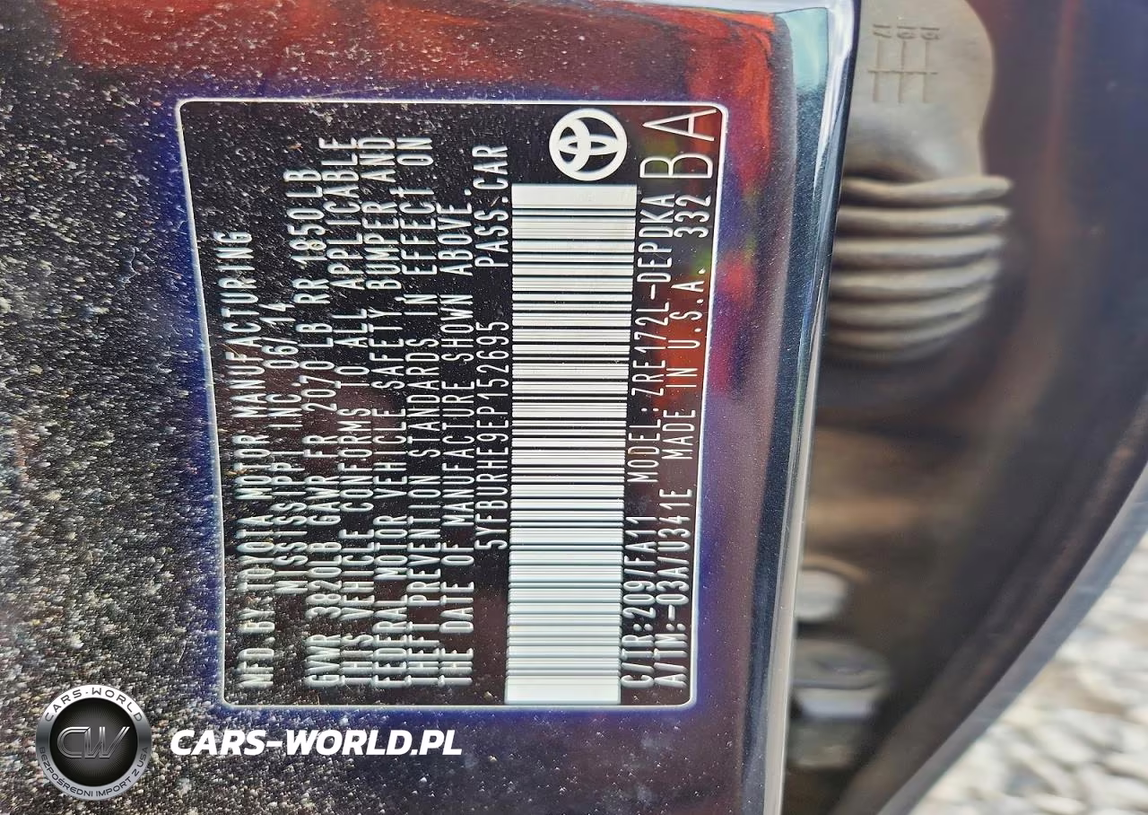 2014 Toyota Corolla L VIN:5YFBURHE9EP152695 - 12