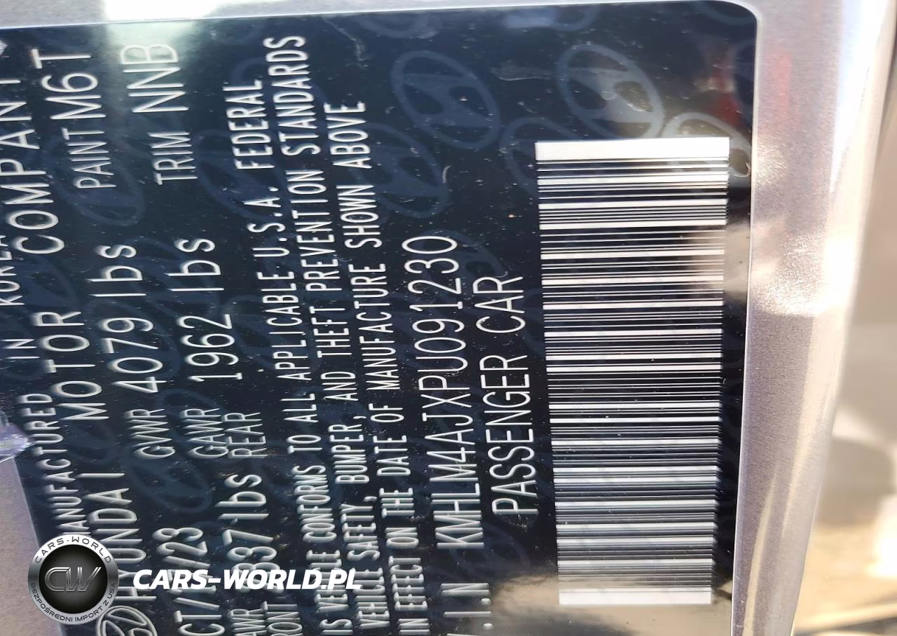 2023 Hyundai Elantra Blue VIN:KMHLM4AJXPU091230 - 13