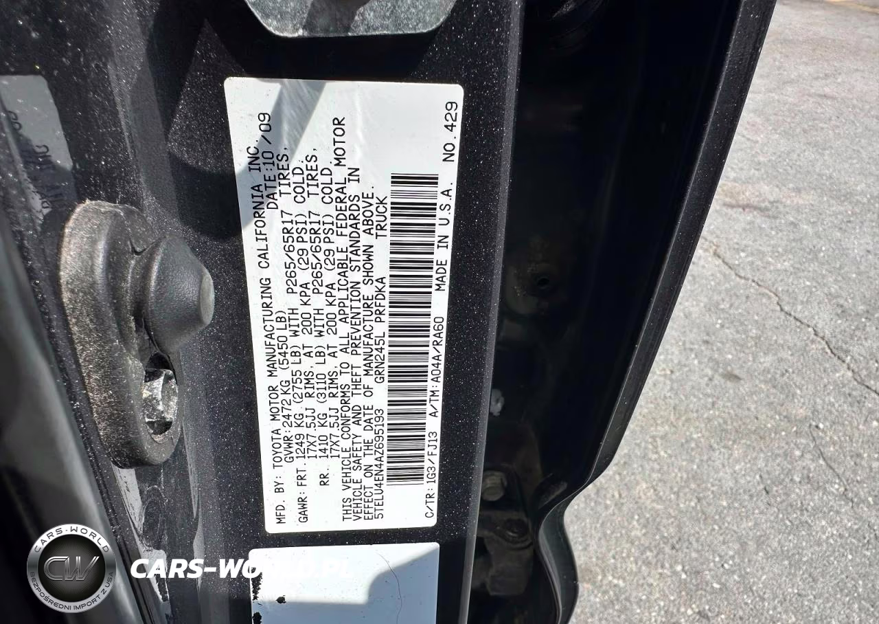 2010 Toyota Tacoma Double Cab VIN:5TELU4EN4AZ695193 - 10