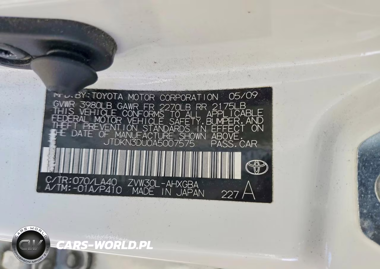 2010 Toyota Prius Iv VIN:JTDKN3DU0A5007575 - 13