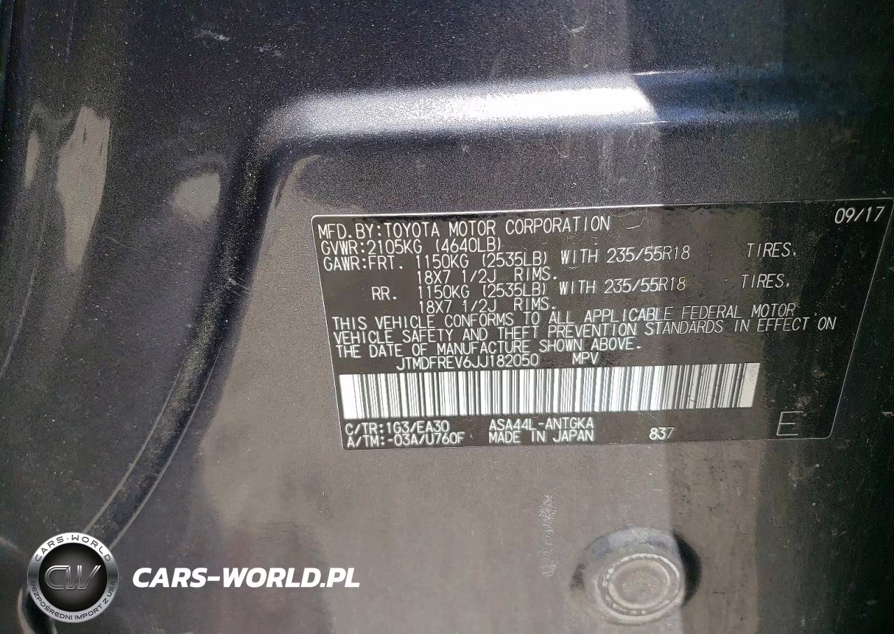2018 Toyota Rav4 Limited VIN:JTMDFREV6JJ182050 - 13