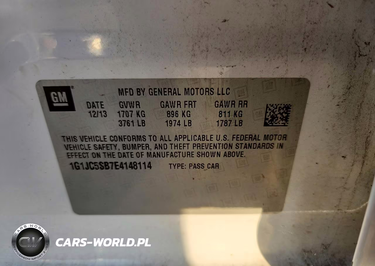 2014 Chevrolet Sonic Lt VIN:1G1JC5SB7E4148114 - 12