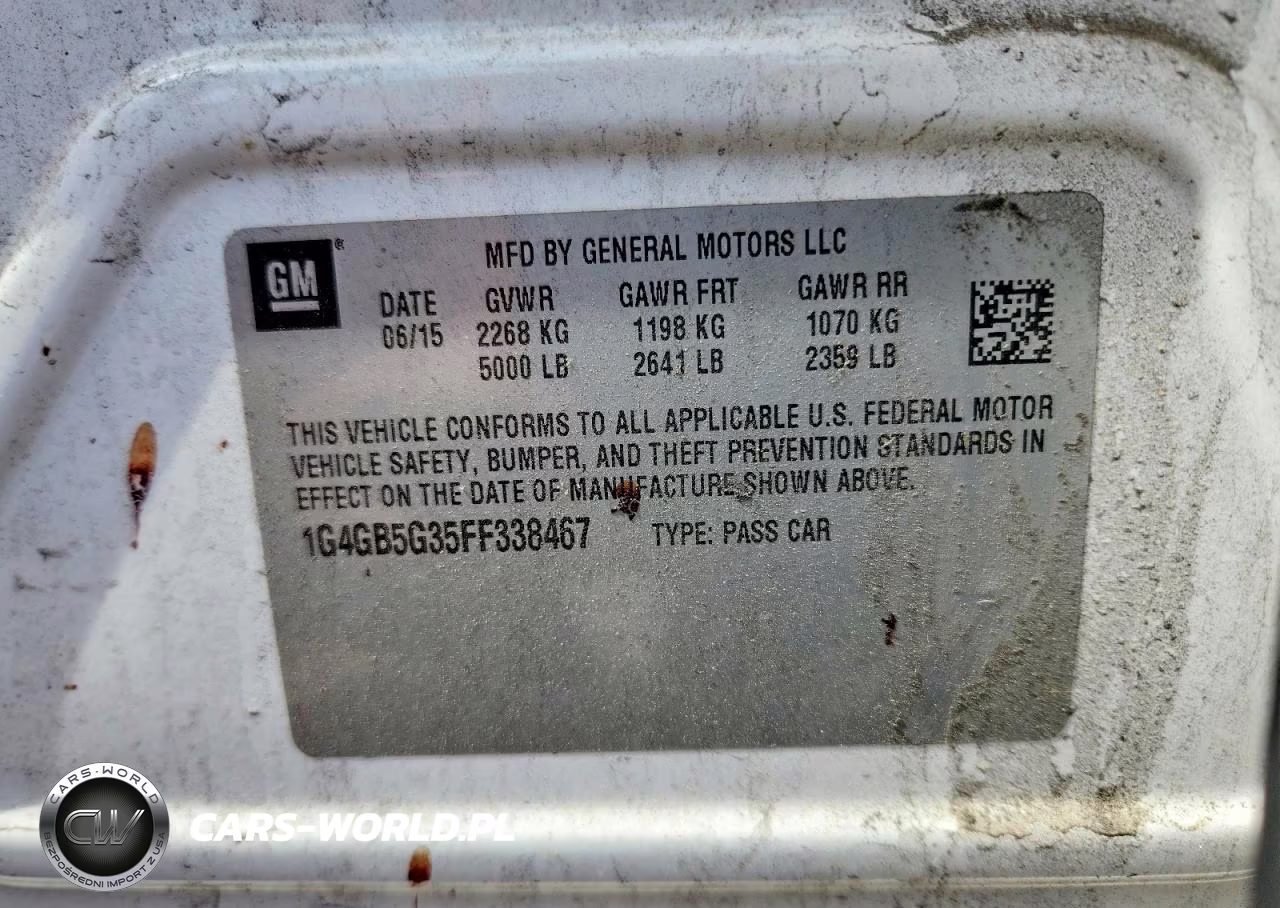 2015 Buick Lacrosse VIN:1G4GB5G35FF338467 - 12
