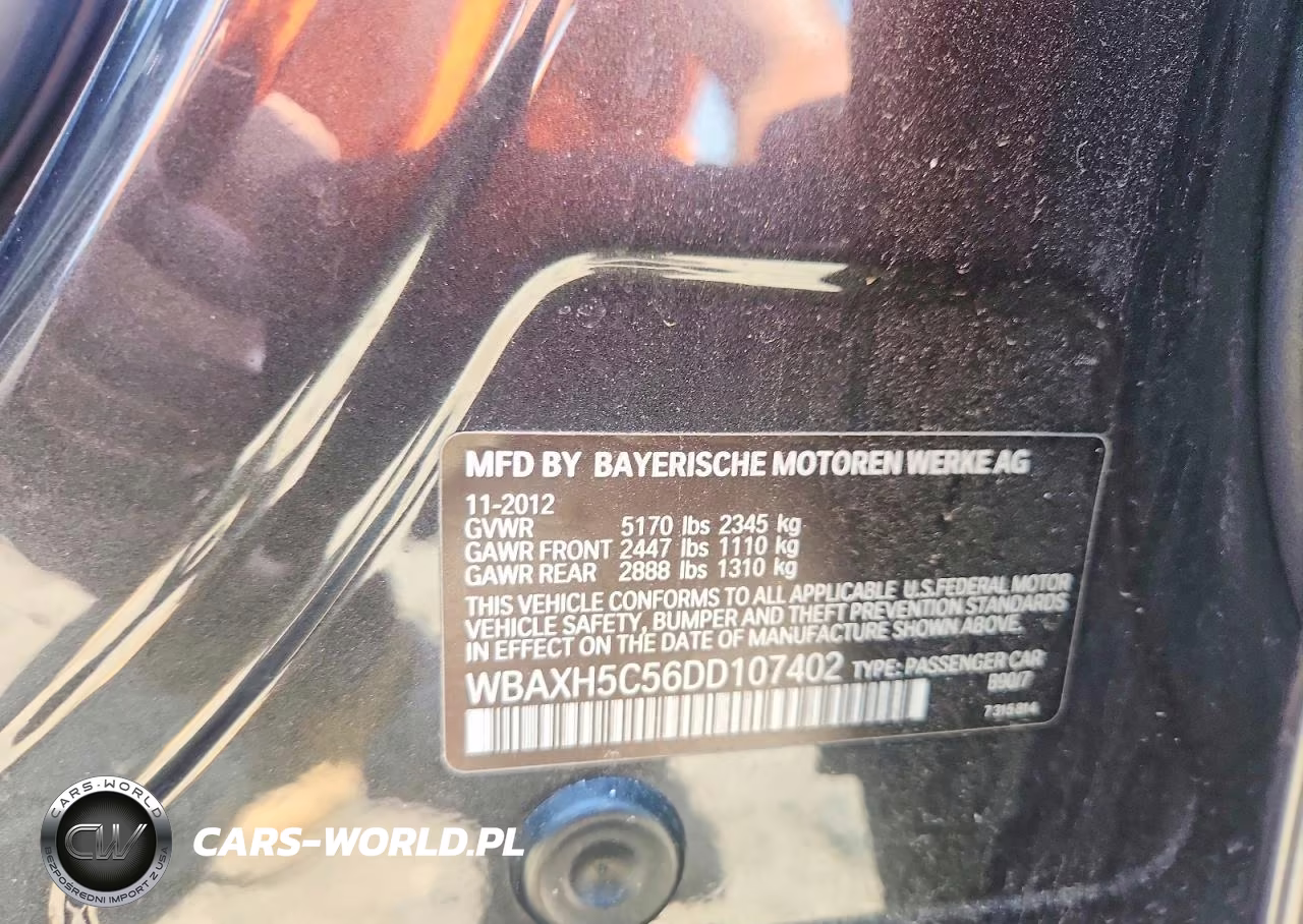 2013 BMW 528 Xi VIN:WBAXH5C56DD107402 - 12