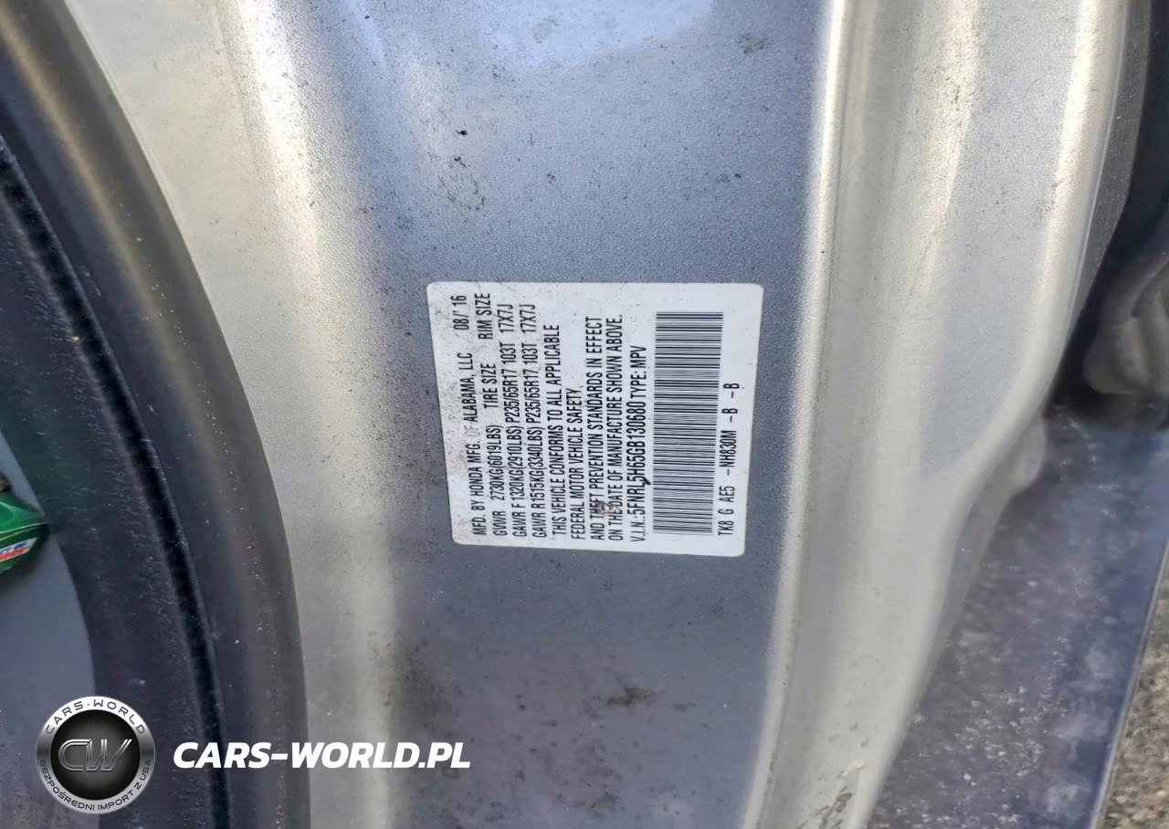 2016 Honda Odyssey Exl VIN:5FNRL5H65GB130680 - 13