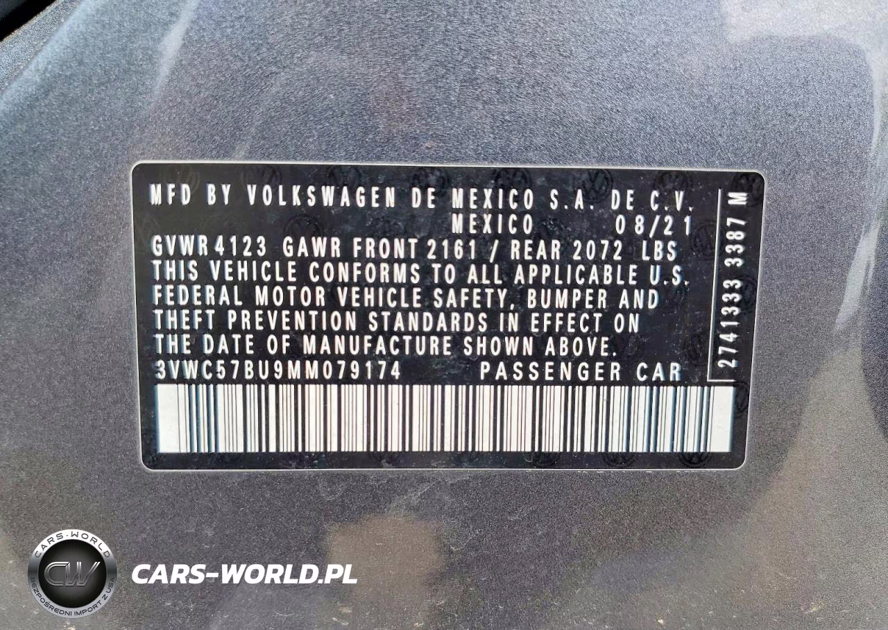 2021 Volkswagen Jetta S VIN:3VWC57BU9MM079174 - 12
