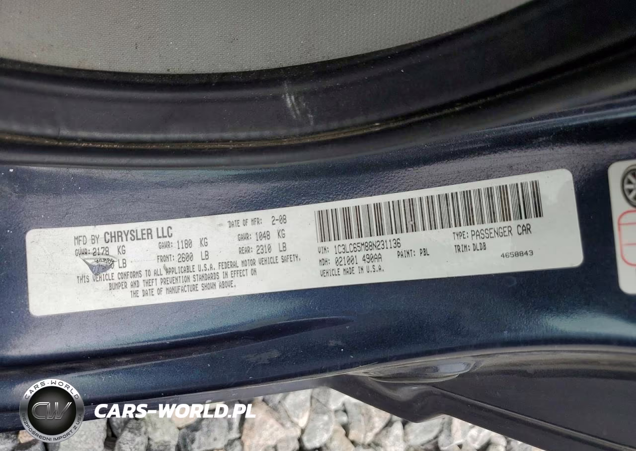 2008 Chrysler Sebring Limited VIN:1C3LC65M88N231136 - 13